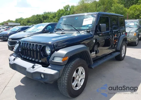 2020 Jeep Wrangler Unlimited Sport 4X4 z USA, uszkodzony, nr VIN 1C4HJXDN2LW154368